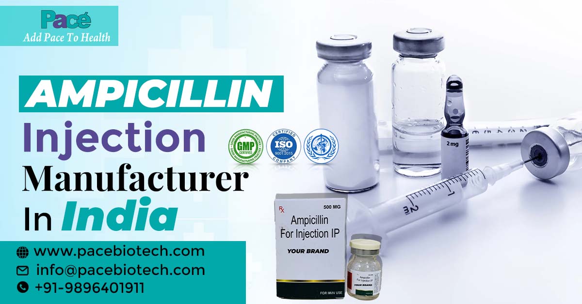 Top Leading Ampicillin Injection Manufacturer in India | Pacebiotech